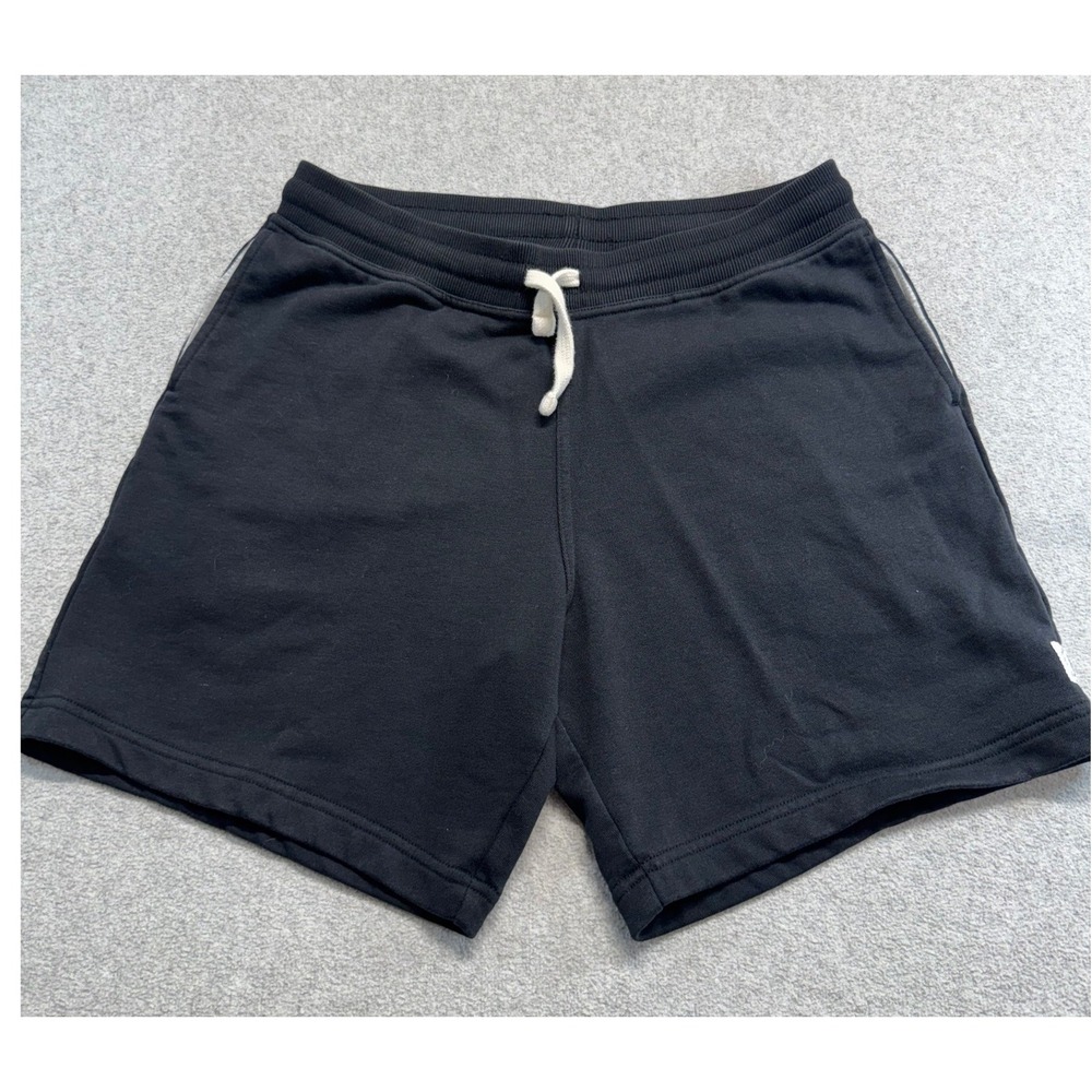 Chubbies Lounge Wear Mens M Black French Terry Shorts 7" Inseam Drawstring Gym
